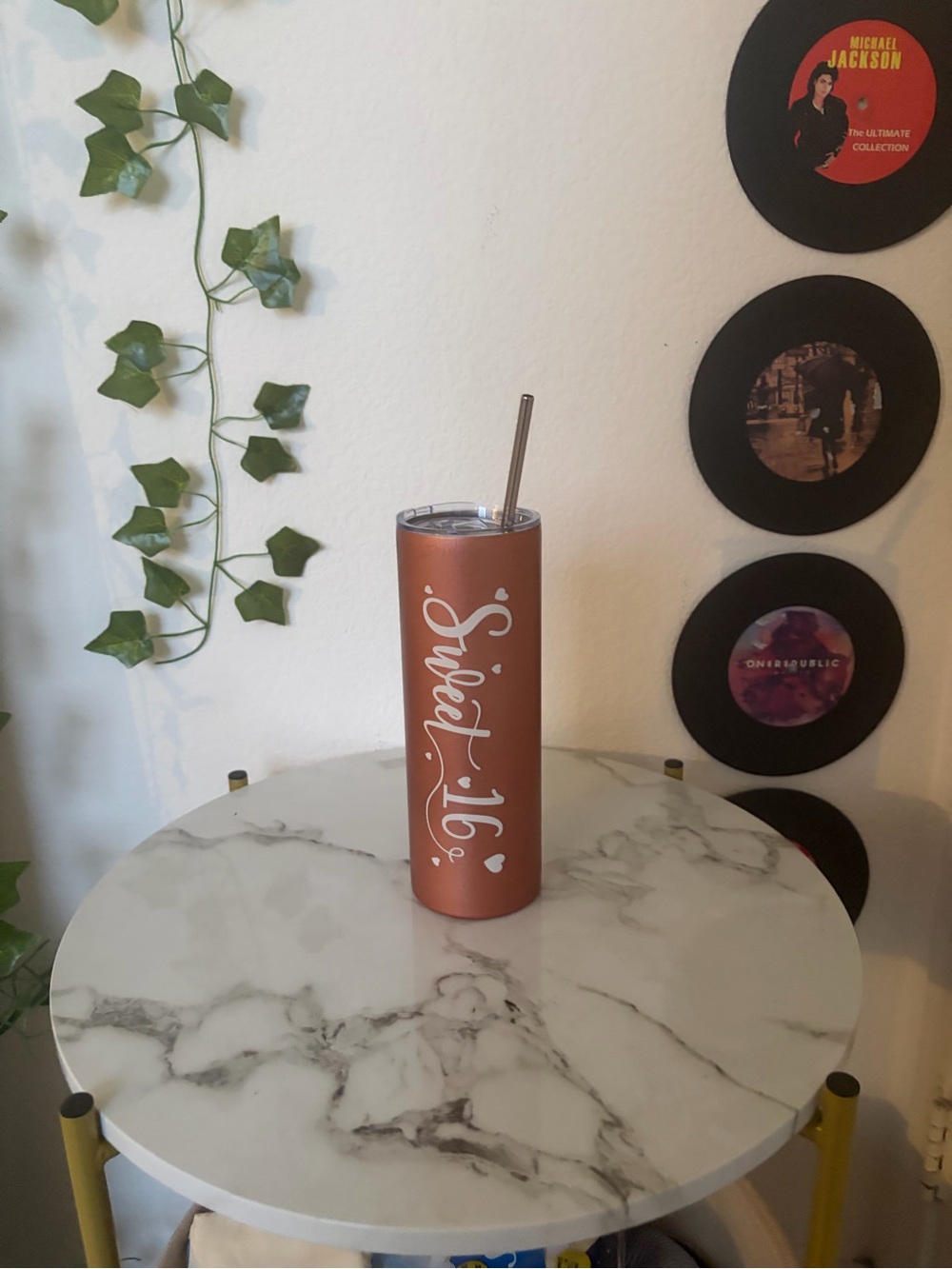 Insulated Sweet 16 Stainless Tumbler - Copper
